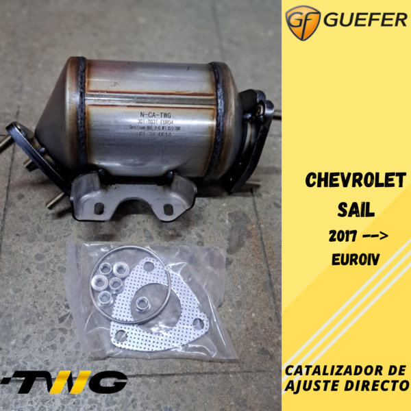 Catalítico Chevrolet Sail 2017 en adelante - Imagen 3